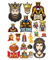 Kral Sticker Set-1 17 Parça Telefon, Tablet, Defter, Laptop Sticker