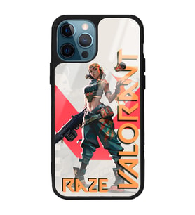 iPhone 12 Pro Max Valorant Raze Tasarımlı Glossy Telefon Kılıfı