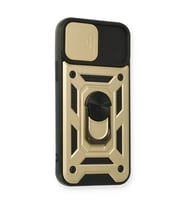 İphone 12 Pro Kılıf Pars Lens Yüzüklü  - Gold