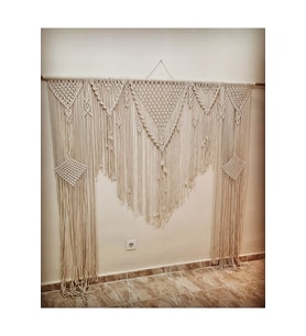 180x200 Makrome Perde, Backdrop, Organizasyon Arka Fon, Nişan Arka Fon