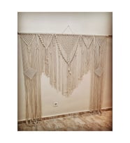 180x200 Makrome Perde, Backdrop, Organizasyon Arka Fon, Nişan Arka Fon