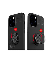 Pilelistore   iPhone 12 Pro Max Kılıf Range Yüzüklü Silikon - Siyah-Gold