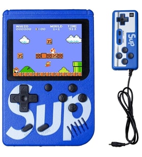 QASUL Sup Taşınabilir Video Oyun Konsolu 3" 400 Oyunlu Mini Atari Gameboy 2 Oyunculu