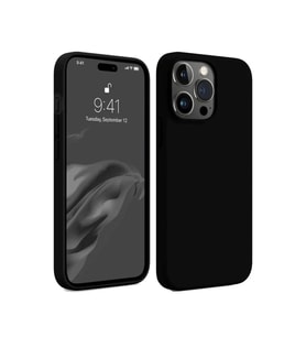 Apple iPhone 15 Pro Max Kılıf First Silikon - Siyah