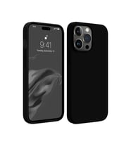 Apple iPhone 15 Pro Max Kılıf First Silikon - Siyah