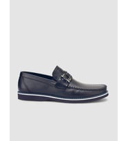 %100 Hakiki Deri Lacivert Erkek Loafer