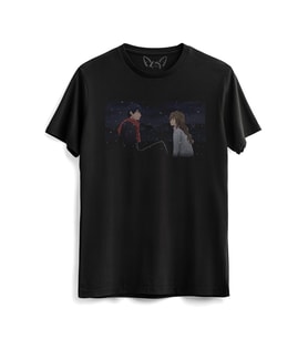 Taradora Resim Baskılı Çocuk Siyah Tshirt