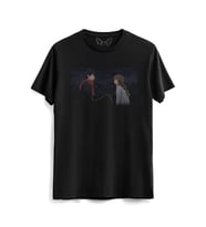 Taradora Resim Baskılı Çocuk Siyah Tshirt