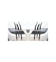 Monster Canavar Pençe Izi Uzun Siyah Far Oto Sticker