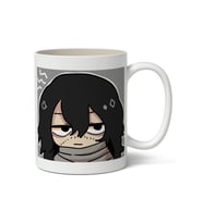 My Hero Academia Aizawa Avatar Anime Baskılı Beyaz Porselen Kupa Bardak