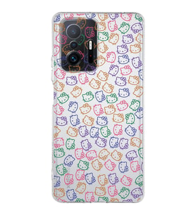 Xiaomi  Mi 11T Pro  Uyumlu Kapak Hello Kitty Tasarımlı Şeffaf  Kılıf