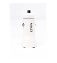 Winex W001 USB A Çift Çıkışlı 3.1A Araç Şarj Aleti Beyaz