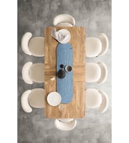 Koza Home Cesta El Yapımı Örgü Turkuaz Runner 37x136 4001