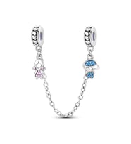 Kız ve Erkek Taşlı Zincir Sallantılı Charm