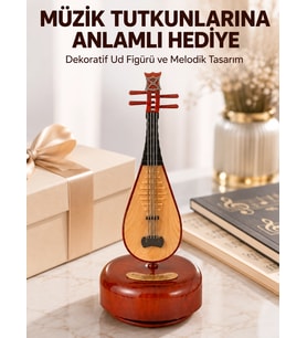 Enstrüman Figürlü Melodi Çalan Dekoratif Müzik Kutusu
