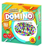 Bubu Games Renkli Domino 152 Parça Doğal Ahşap GM0049 (Çok Renkli)