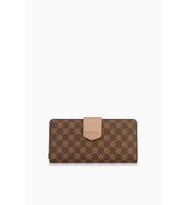 Cengiz Pakel Monogram Kadın Büyük Boy Mıknatıslı Cüzdan/Portföy – 65104P - Kahve/Vizon