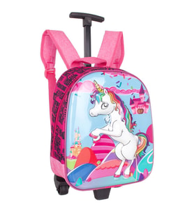Bagacar MN Unicorn Tekerlekli Kız Çocuk Sırt Çantası