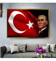 Altın Çerçeveli dekoratif tablo a1127 (Gold)
