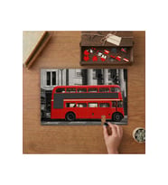 Red Bus London Tasarımı 240 parça Ahşap Puzzle Ahşap Kutuda MP01226