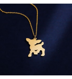 Kişiye Özel 925 Ayar Gümüş Bambi Kolye
