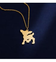 Kişiye Özel 925 Ayar Gümüş Bambi Kolye