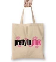 Pretty In Pink Logo Bez Çanta Uzun Saplı