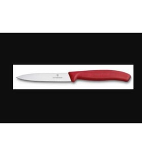 Mutfak SwissClassic 10cm Soyma Bıçağı Kırmızı Sivri Uçlu 211 mm
