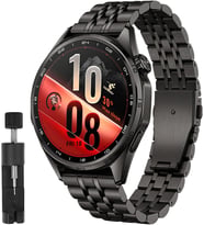[Prestige Steell] Huawei ile Uyumlu 22mm Kordon GT7/GT7 Pro/GT6/6 Pro/Runner 2/GT5/5 Pro/GT4/GT3 46mm için Katlanır Toka GT7 Pro Kordonu Paslanma Karşıtı GT7 46mm Çelik Kordon