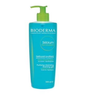 Bioderma Sebium Foaming Gel Yağlı ve Akneli Ciltler için Arındırıcı Temizleme Jeli 500 ml