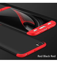 Xiaomi Mi 5 Kılıf Zore Kamera Korumalı 360 Tam Koruma Ays Kırmızı+Siyah