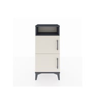 Arges Komodin Tek Raflı 2 Kapaklı 44x30x96 Antrasit-Aytaşı