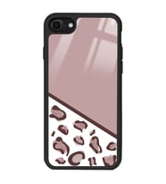 iPhone 8 Kahve Leopar Tasarımlı Glossy Telefon Kılıfı