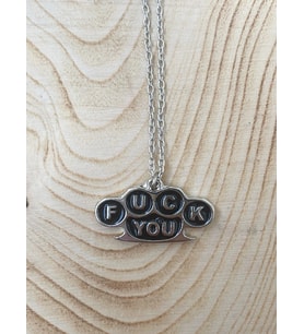 F*ck You Muşta Yazılı Zincir Kolye PYTKZNKLY271