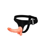 15 cm Belden Bağlamalı İçi Dolu Strapon Penis