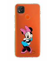 Xiaomi Redmi 10A  Kamera Korumalı Kapak Minnie Mouse Tasarımlı Şeffaf  Kılıf