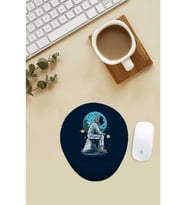 Efkarlı Astronot Desenli Bilek Destekli Mouse Pad
