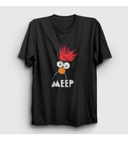 Presmono Unisex Siyah Beaker Meep The Muppet Show T-Shirt 506720tt