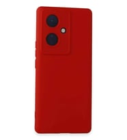 V29 Lite Kılıf Nano içi Kadife Silikon - Kırmızı
