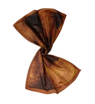 Işıl İpek Cotton Vual Etnik Desenli Şal 75x190 cm (Altın)