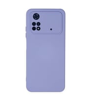 Poco M4 4G Kılıf Nano Içi Kadife Silikon - Lila