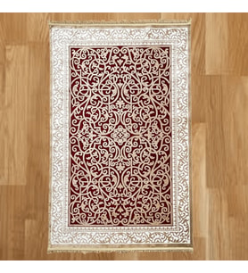Osmanlı Çiçek Desenli 400 x 500 Makine Yün Halı