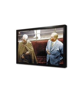 Atatürk ve İran Şahı Çerçeveli Mdf Tablo