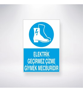 Elektrik Geçirmez Çizme Giymek Mecburidir