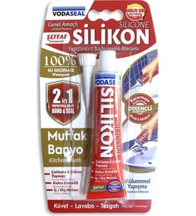 VODASEAL Vodaseal Şeffaf Tüp Silikon 50 Gr