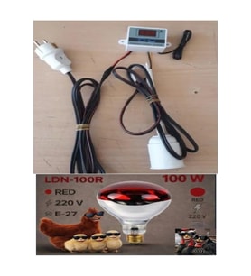 Dijital Termostatlı Hazır Sistem 220 V İnfrared Lamba