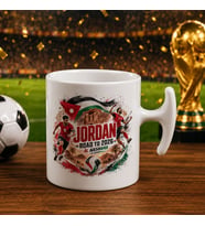 BK Gift Ürdün Taraftar Temalı 2026 Dünya Kupası Tasarımlı Hammer Kupa Bardak