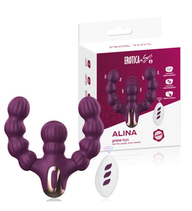 PRIME TOYS Alina Şarjlı Uzaktan Kumandalı İleri Geri Hareketli Yeni Nesil Kadın Çift Vibratörü