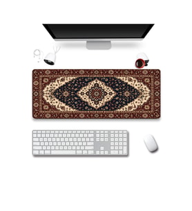 SonicTouch Klavye Mousepad 40x90cm Dikişsiz Pürüzsüz Sıvı Geçirmez Kaymaz Taban Şah Motifi
