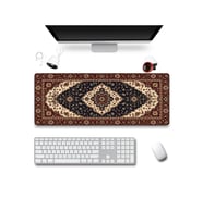 SonicTouch Klavye Mousepad 40x90cm Dikişsiz Pürüzsüz Sıvı Geçirmez Kaymaz Taban Şah Motifi